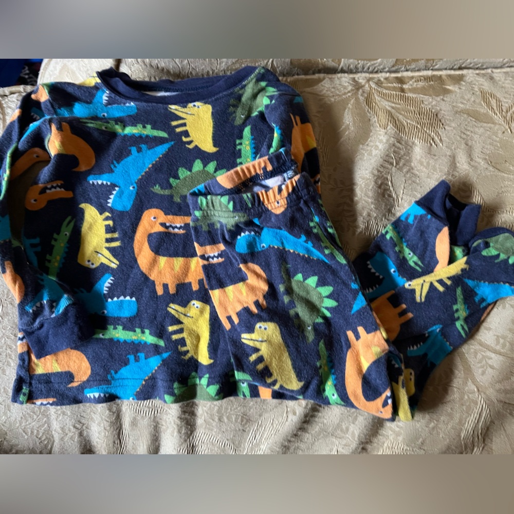 Carters baby boys Cotton long sleeve Dinosaur pajamas
